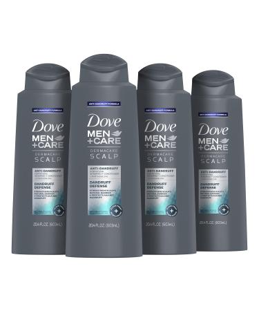 Dove Men+Care 2 in 1 Shampoo and Conditioner Dandruff Defense 20.4 oz 4 Count