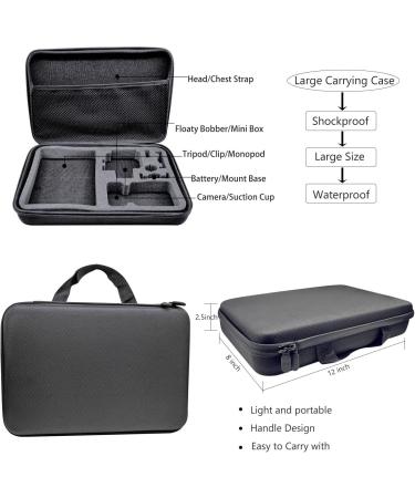 BMUUPY GoPro Hero 8 Black Accessories Kit - Waterproof Housing Case, Filter, Lens Screen, Chest Strap, Bike & Car Mount Set - Buy Online on SooperMarket.com