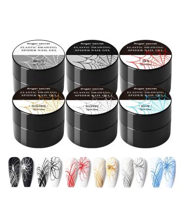 Gel Nails Kit | Nail Gel Art | Beetles Gels Polish Detailed Panel Pin Art Spider Gels Nails Gels Liner Multipurpose Tin Tack Art for Professional Nails Arts Tools