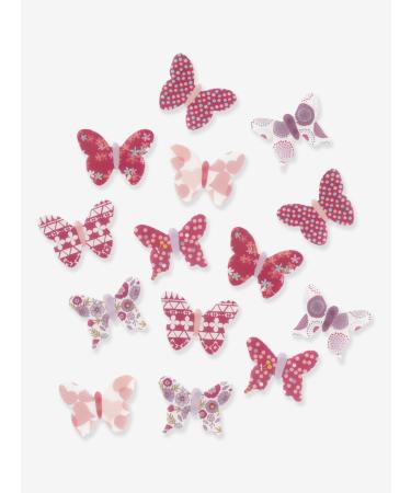 VERTBAUDET set of 14 decorative butterflies multi-coloured ONE SIZE One size Multi-coloured