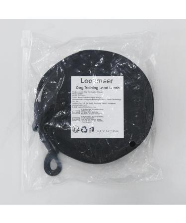 Looxmeer Robust Dog Leash Training Line - 3m Black Tow Lines for Dogs with Storage Bag Hand Loop & D-Carabiner | International Shipping - Buy Online on SooperMarket.com