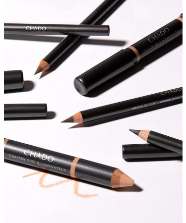 CHADO Brow Boost Eyebrow Pencil with Castor Oil - Shape Fill & Define Brows for Natural Long-Lasting Results - Precise Taupe 650 Application - Buy Online on SooperMarket.com
