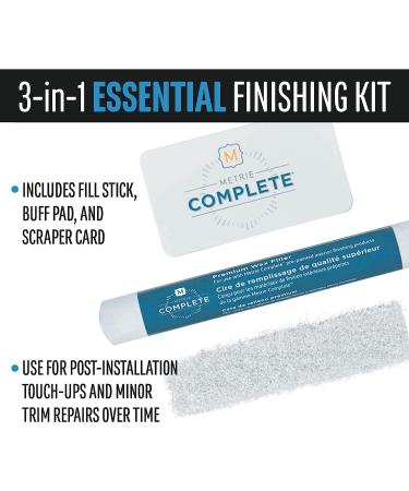 Metrie Complete Finishing Kit in Polar White/Color-Matched to Pre-Painted Wood Wall Treatments/Easy  DIY-Friendly Installation - Buy Online on SooperMarket.com