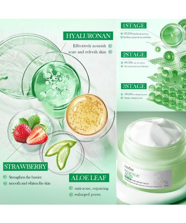 Salicylic Acid Repair Cream - Face Moisturizer for Acne-Prone Skin | Pore Shrinkage & Scar Improvement | 50g - Buy Online on SooperMarket.com
