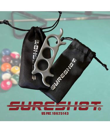 Sure Shot 3-Finger Billiard Mechanical Bridge - Handheld Pool Cue Accessory - Silver - Buy Online on SooperMarket.com
