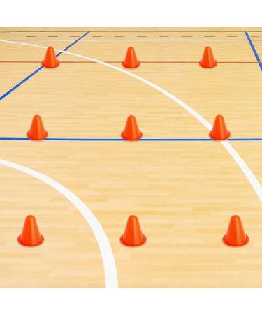 Juvale 50 Pack Mini Orange Cones for Classroom & Sports Training - 3 inch Traffic Cones for Soccer, Basketball, Football - Indoor & Outdoor Agility Equipment - Buy Online on SooperMarket.com