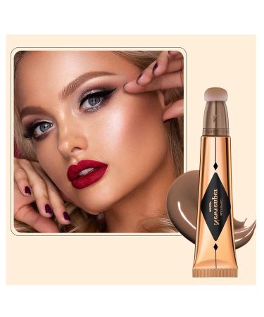 Long-Lasting Contouring Stick with Pillow Applicator - Liquid Contour Wand for Cheeks | Creamy Formula - 15g #01 - Buy Online on SooperMarket.com
