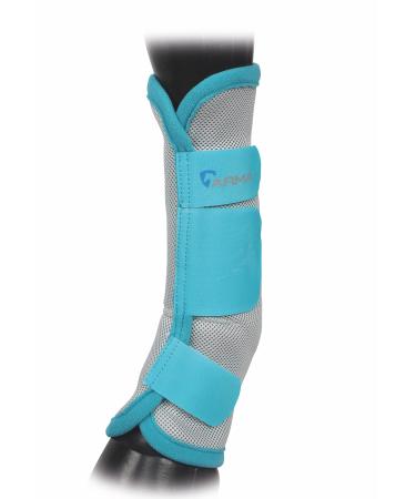 Shires Arma Fly Turnout Socks - Teal Teal Full