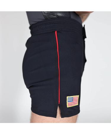 GRW Versatile Training Shorts - Nogi BJJ Jiu Jitsu MMA - Black Medium (Made in USA) - Buy Online on SooperMarket.com