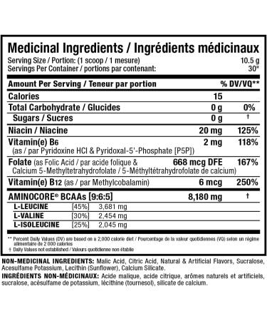 ALLMAX Nutrition Aminocore Bcaa - 8g Bcaas - 100% Pure Branch Chained Amino Acids - Gluten Free 315 gram White Grape White Grape 30 Servings (Pack of 1) 8g Bcaas - Buy Online on SooperMarket.com