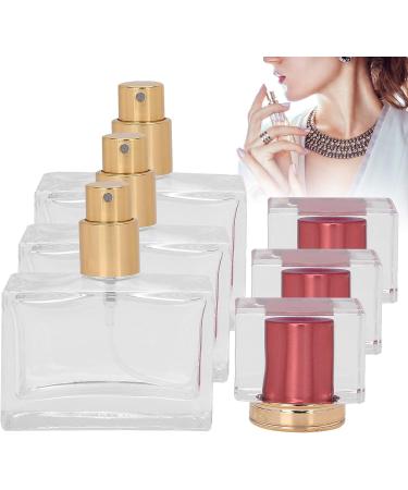 Verdant Touch Perfume Bottle Glass Refillable Perfume Bottle 30ml Red Set of 3 Empty Spray Atomizer for Cosmetic Fragrance Dispensing - Buy Online on SooperMarket.com
