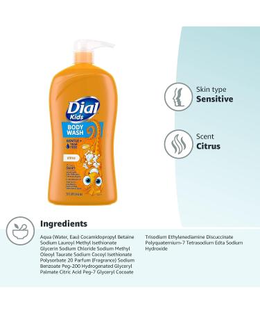 Dial Kids Body Wash Citrus 32 fl oz - Hypoallergenic Formula - Buy Online on SooperMarket.com