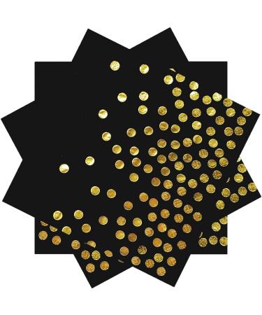 40 pieces black and gold birthday napkins 33x33cm paper party napkins for young girl birthday party decoration black and gold napkins