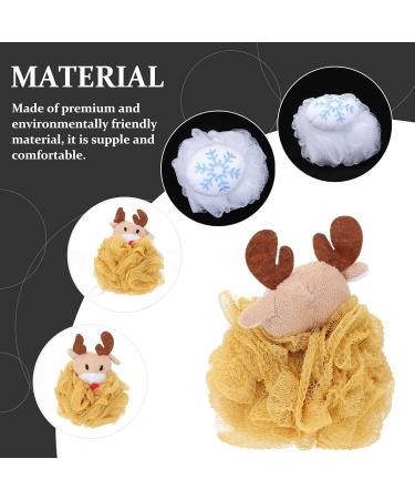Buy FOMIYES 2pcs Exfoliating Bath Ball & Shower Sponge - Soft Mesh Loofah for Kids Snowflake Design Perfect for Back Scrubbing - International Shipping Available - Buy Online on SooperMarket.com
