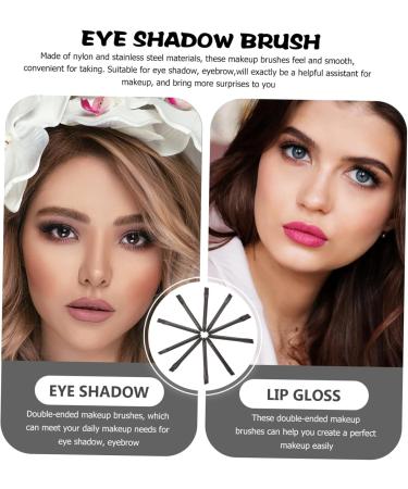 Mikinona Double Ended Makeup Brush 10 Pcs Eye Shadow Brush Sponge Makeup Applicator Foundation Sponge Makeup Brush Makeup Tools - Buy Online on SooperMarket.com