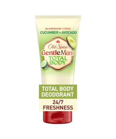 Old Spice Whole Body Deodorant for Men Total Body Deodorant Cucumber + Avocado Aluminum Free Deodorant Cream for 24/7 Freshness // Dermatologist Tested Whole Body Deodorant 3.0 oz