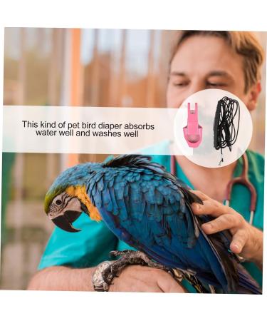 Angoily Parrot Flight Suit & Outfit - Nymphensittich Ara Vogel Pipi-Pad for Pets | Best Windel & Clothing Set for Parrots - Size S 4M - Buy Online on SooperMarket.com