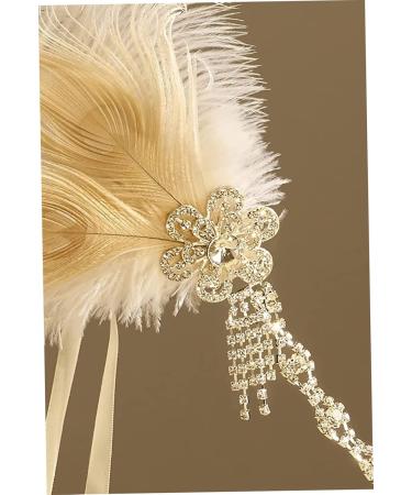 1920s Headband Vintage Flapper Headband Roaring Headpiece 20s Great Headpiece with Peacock Flapper Hair 1920s Accessories for Women - Buy Online on SooperMarket.com