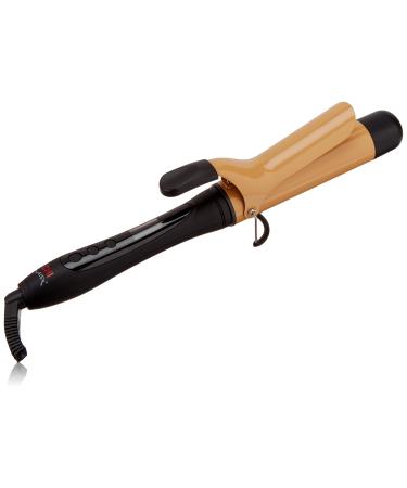 Chi Air Ca1035 Texture Tourmaline Ceramic Curling Iron 1 1/2 Inch, , Onyx Black