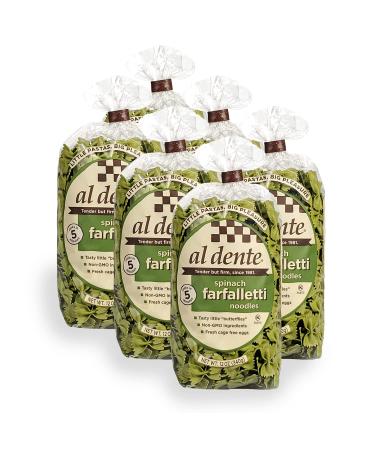 AL DENTE Spinach Farfalletti, 12 Ounce (Pack of 6)