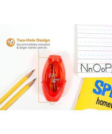 Bostitch Office Twist-N-Sharp Manual Pencil Sharpener 2 Holes for Standard and Jumbo Pencils with Ratchet Technology 1 Sharpener Random Color 1-Pack - Buy Online on SooperMarket.com