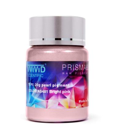 VViViD Prisma65 Raw Pigment Bright Pink Metallic Pearl Powder 20g Jar (Value Pack 2-Pack)