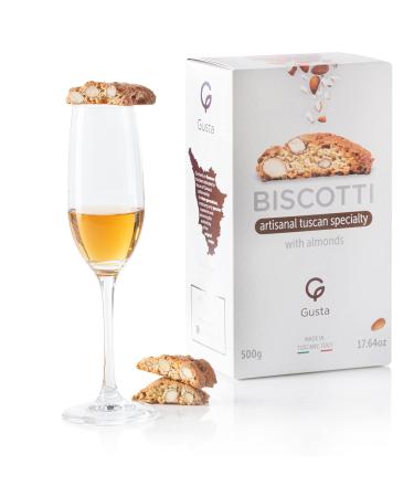 Gusta Authentic Biscotti Variety Pack from Tuscany, Italy - 6 Original Two Bites Size - All Natural Ingredients - Fresh Italian Dessert Treats - 3.3lb - Buy Online on SooperMarket.com