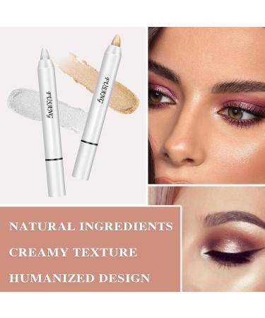 3Pcs Colorful Glitter Eyeshadow Stick Set Eye Shadow Sticks Makeup Sets Easy to Apply Shimmer Cream Eyeshadow Pencil Set - Buy Online on SooperMarket.com