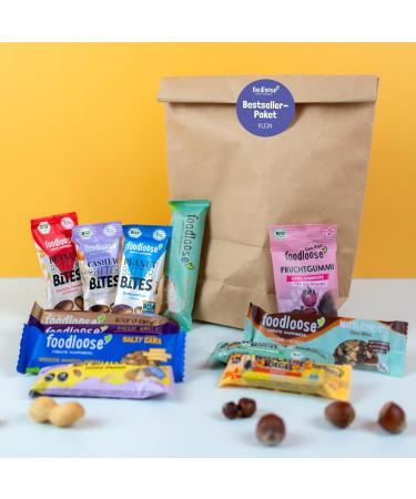 Foodlose Bestseller Package: 13 Organic Snacks - Vegan Gluten & Lactose-Free Delicious Mix! - Buy Online on SooperMarket.com