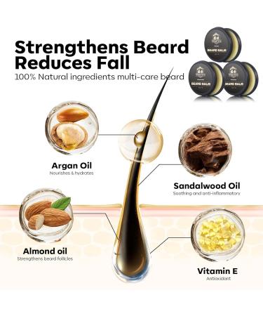 Waking Forest Beard Balm Kit for Men | All-Natural Thicker Beard Growth Butter & Softener | Ultimate Moisturizer Beard Growth Kit - Buy Online on SooperMarket.com