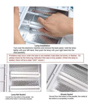 4 Pack 9W LED UV Tube 365nm Replacement Bulbs for Nail Art Dryer Lamp - Buy Online on SooperMarket.com