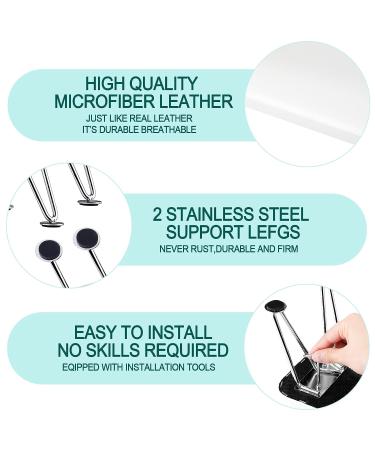 Professional Non-Slip Nail Arm Rest Cushion - White Microfiber Leather - Buy Online on SooperMarket.com