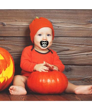 Bexdug Baby Pacifier - Funny Halloween Pumpkin Skull Vampire Teeth Soother for Babies | Perfect Halloween Decor - Buy Online on SooperMarket.com