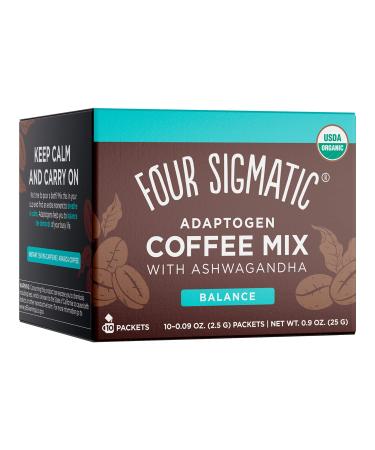 Four Sigmatic Adaptogen Coffee Mix with Ashwagandha 10 Packets 0.09 oz (2.5 g) Each