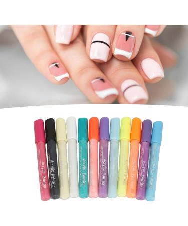 Nail Art Pens Nail Painting Pens 12 Pieces Easy to Use At Home - Buy Online on SooperMarket.com