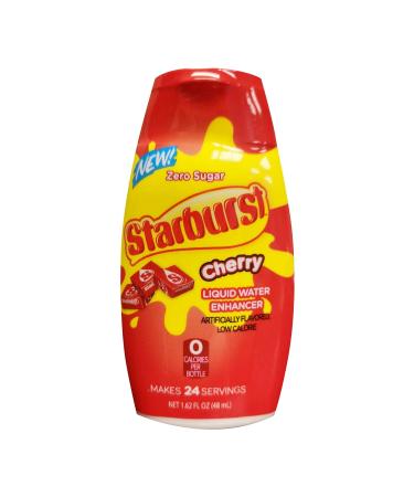 Starburst, Liquid Water Enhancer, Zero Sugar, Cherry Cherry 1.62 Fl Oz (Pack of 1)