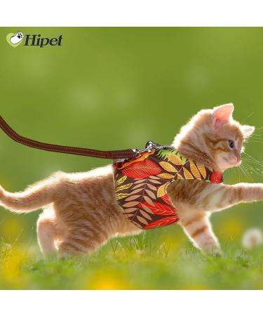 Escape Proof Cat Harness and Leash Set - Air Mesh Vest for Small Dogs - Reflective Gold S - Buy Online on SooperMarket.com