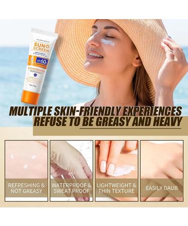 Face Sunscreen Sun Cream Spf 60 - Anti Aging Tinted Sunscreen for Face High Protection Against UVA & UVB Spf Face Moisturiser - Powerful Full Body Sun Protection Lightweight Gel Sunscreen For Face - Buy Online on SooperMarket.com