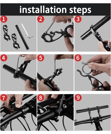 Bike Bicycle Double Handlebars Extender | Aluminum Alloy | 20CM Extension | Bike Mount Accessories - Buy Online on SooperMarket.com