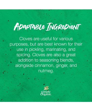 Buy Simply Organic Whole Cloves 2.05 oz | Premium Quality Spices - Buy Online on SooperMarket.com