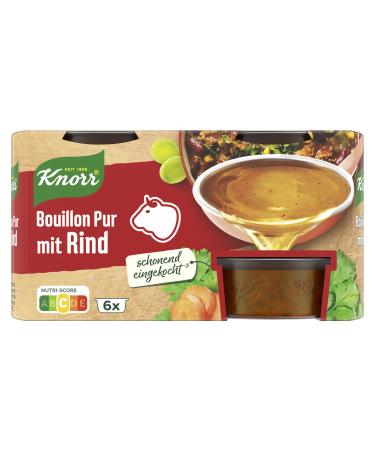 Knorr Bouillon Pur with Beef delicious beef broth with full flavour 6x 28 g Bouillon Pur Beef 168 g (1 pack)