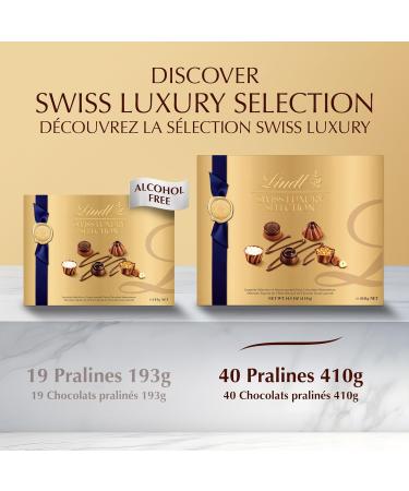 LINDT SWISS LUXURY SELECTION Praline Chocolate Gift Box Assorted Chocolate Pralines 410 Gram Gift Box Christmas Chocolate Holiday Gift - Buy Online on SooperMarket.com