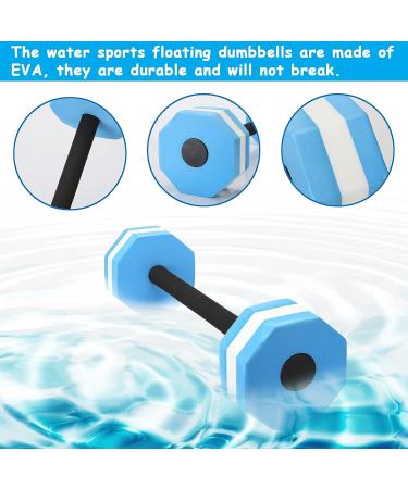Water Foam Dumbbell | Pool Weights for Water Exercise | Foam Barbells for Pool | Pink | Fitness Tool for Men, Women, Kids - Buy Online on SooperMarket.com