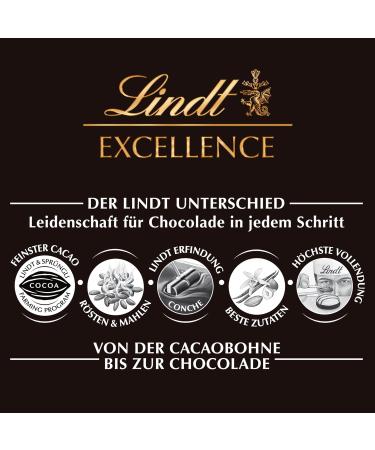 Lindt Excellence Cacao PUR - Vegan Dark Chocolate 80g | No Refined Sugar | Intense Cocoa Flavor | International Shipping - Buy Online on SooperMarket.com