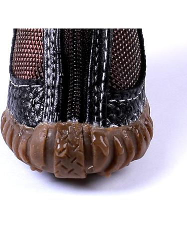 FLAdorepet Large Dog Waterproof Martin Boots - Pack of 4 Brown Shoes for Pitbull & Golden Retriever - Buy Online on SooperMarket.com