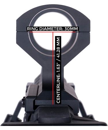 Monstrum Extended Series Offset Picatinny Scope Mount | 30mm Diameter | 0/20/30 MOA - Best Quality Scope Mount for Precision Shooting - Buy Online on SooperMarket.com
