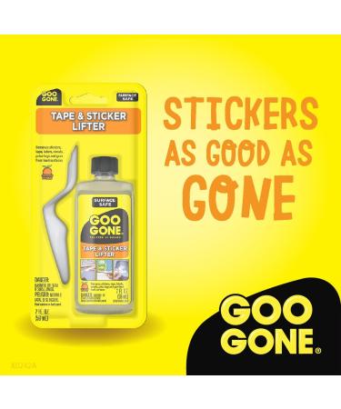 Goo Gone Sticker Lifter - 2 oz Adhesive Remover for Stickers Tape Labels & Gum - Citrus Power for Easy Cleanup - Buy Online on SooperMarket.com