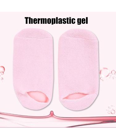 4 Pieces Moisturizing Gel Socks | Essential Oil Foot Care for Cracked Dry Feet - Beauty Salon Quality - Buy Online on SooperMarket.com