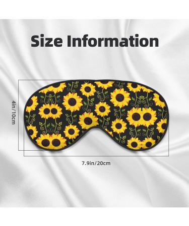Buy SSIMOO Cute Sunflower Soft Sleep Eye Mask - Breathable Travel Eye Patch for Relaxation (Black) - International Shipping Available - Buy Online on SooperMarket.com