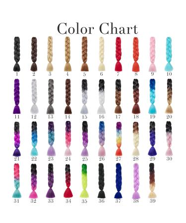 Shop Gairyan Jumbo Braids Extensions - 60cm Ombre Pink Synthetic Braiding Hair for Box Crochet Braids | 100g Single-Braid Hair - Buy Online on SooperMarket.com
